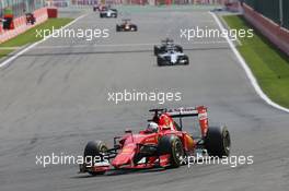 Sebastian Vettel (GER) Ferrari SF15-T. 23.08.2015. Formula 1 World Championship, Rd 13, Belgian Grand Prix, Spa Francorchamps, Belgium, Race Day.