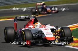 Roberto Merhi (ESP) Manor Marussia F1 Team. 23.08.2015. Formula 1 World Championship, Rd 13, Belgian Grand Prix, Spa Francorchamps, Belgium, Race Day.