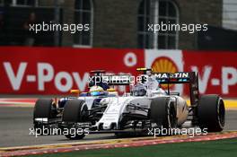 Valtteri Bottas (FIN) Williams FW37. 23.08.2015. Formula 1 World Championship, Rd 13, Belgian Grand Prix, Spa Francorchamps, Belgium, Race Day.