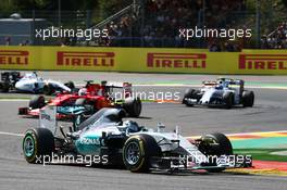 Nico Rosberg (GER) Mercedes AMG F1 W06. 23.08.2015. Formula 1 World Championship, Rd 13, Belgian Grand Prix, Spa Francorchamps, Belgium, Race Day.