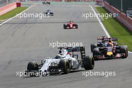 Felipe Massa (BRA) Williams FW37. 23.08.2015. Formula 1 World Championship, Rd 13, Belgian Grand Prix, Spa Francorchamps, Belgium, Race Day.