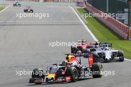 Daniil Kvyat (RUS) Red Bull Racing RB11. 23.08.2015. Formula 1 World Championship, Rd 13, Belgian Grand Prix, Spa Francorchamps, Belgium, Race Day.