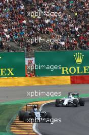 Sergio Perez (MEX) Sahara Force India F1 VJM08. 23.08.2015. Formula 1 World Championship, Rd 13, Belgian Grand Prix, Spa Francorchamps, Belgium, Race Day.