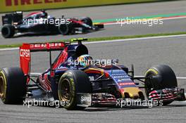 Carlos Sainz Jr (ESP) Scuderia Toro Rosso STR10. 23.08.2015. Formula 1 World Championship, Rd 13, Belgian Grand Prix, Spa Francorchamps, Belgium, Race Day.