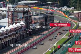 Lewis Hamilton (GBR) Mercedes AMG F1 W06 leads at the start of the race. 23.08.2015. Formula 1 World Championship, Rd 13, Belgian Grand Prix, Spa Francorchamps, Belgium, Race Day.