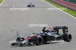 Fernando Alonso (ESP) McLaren MP4-30. 23.08.2015. Formula 1 World Championship, Rd 13, Belgian Grand Prix, Spa Francorchamps, Belgium, Race Day.