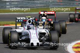 Valtteri Bottas (FIN) Williams FW37. 23.08.2015. Formula 1 World Championship, Rd 13, Belgian Grand Prix, Spa Francorchamps, Belgium, Race Day.