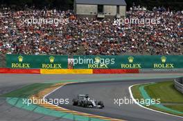 Lewis Hamilton (GBR) Mercedes AMG F1 W06. 23.08.2015. Formula 1 World Championship, Rd 13, Belgian Grand Prix, Spa Francorchamps, Belgium, Race Day.