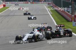 Valtteri Bottas (FIN) Williams FW37. 23.08.2015. Formula 1 World Championship, Rd 13, Belgian Grand Prix, Spa Francorchamps, Belgium, Race Day.