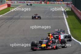 Daniil Kvyat (RUS) Red Bull Racing RB11. 23.08.2015. Formula 1 World Championship, Rd 13, Belgian Grand Prix, Spa Francorchamps, Belgium, Race Day.