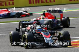 Fernando Alonso (ESP) McLaren MP4-30. 23.08.2015. Formula 1 World Championship, Rd 13, Belgian Grand Prix, Spa Francorchamps, Belgium, Race Day.