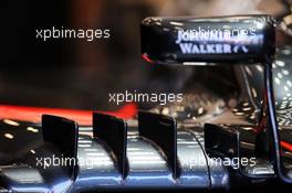 McLaren MP4-30 sidepod detail. 22.08.2015. Formula 1 World Championship, Rd 11, Belgian Grand Prix, Spa Francorchamps, Belgium, Qualifying Day.