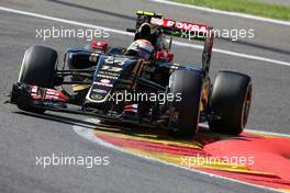 Pastor Maldonado (VEN), Lotus F1 Team  22.08.2015. Formula 1 World Championship, Rd 11, Belgian Grand Prix, Spa Francorchamps, Belgium, Qualifying Day.