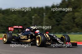 Romain Grosjean (FRA) Lotus F1 E23. 22.08.2015. Formula 1 World Championship, Rd 11, Belgian Grand Prix, Spa Francorchamps, Belgium, Qualifying Day.