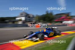 Felipe Nasr (BRA) Sauber C34. 22.08.2015. Formula 1 World Championship, Rd 11, Belgian Grand Prix, Spa Francorchamps, Belgium, Qualifying Day.
