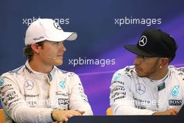 Nico Rosberg (GER), Mercedes AMG F1 Team and Lewis Hamilton (GBR), Mercedes AMG F1 Team  22.08.2015. Formula 1 World Championship, Rd 11, Belgian Grand Prix, Spa Francorchamps, Belgium, Qualifying Day.