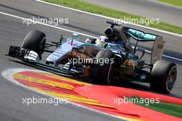 Lewis Hamilton (GBR), Mercedes AMG F1 Team  22.08.2015. Formula 1 World Championship, Rd 11, Belgian Grand Prix, Spa Francorchamps, Belgium, Qualifying Day.