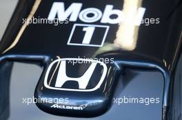 McLaren MP4-30 nosecone. 22.08.2015. Formula 1 World Championship, Rd 11, Belgian Grand Prix, Spa Francorchamps, Belgium, Qualifying Day.