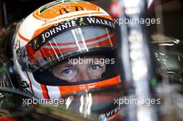 Jenson Button (GBR) McLaren MP4-30. 22.08.2015. Formula 1 World Championship, Rd 11, Belgian Grand Prix, Spa Francorchamps, Belgium, Qualifying Day.