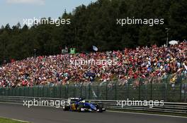 Marcus Ericsson (SWE) Sauber C34. 22.08.2015. Formula 1 World Championship, Rd 11, Belgian Grand Prix, Spa Francorchamps, Belgium, Qualifying Day.
