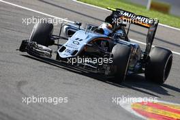 Sergio Perez (MEX), Sahara Force India  22.08.2015. Formula 1 World Championship, Rd 11, Belgian Grand Prix, Spa Francorchamps, Belgium, Qualifying Day.