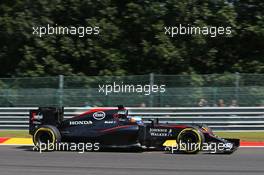 Fernando Alonso (ESP) McLaren MP4-30. 22.08.2015. Formula 1 World Championship, Rd 11, Belgian Grand Prix, Spa Francorchamps, Belgium, Qualifying Day.