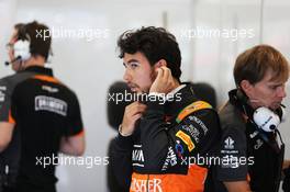 Sergio Perez (MEX) Sahara Force India F1. 22.08.2015. Formula 1 World Championship, Rd 11, Belgian Grand Prix, Spa Francorchamps, Belgium, Qualifying Day.
