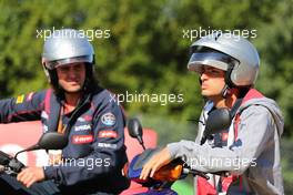 Carlos Sainz (ESP), Scuderia Toro Rosso  20.08.2015. Formula 1 World Championship, Rd 11, Belgian Grand Prix, Spa Francorchamps, Belgium, Preparation Day.
