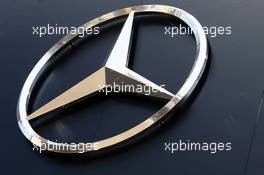 Mercedes logo. 20.08.2015. Formula 1 World Championship, Rd 11, Belgian Grand Prix, Spa Francorchamps, Belgium, Preparation Day.
