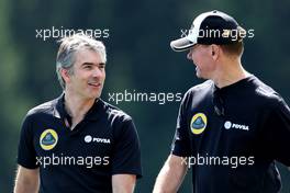 Nick Chester (GBR), Technical Director, Lotus F1 Team and Alan Permane (GBR) Lotus F1 Team Trackside Operations   20.08.2015. Formula 1 World Championship, Rd 11, Belgian Grand Prix, Spa Francorchamps, Belgium, Preparation Day.