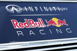 Red Bull Racing logo. 20.08.2015. Formula 1 World Championship, Rd 11, Belgian Grand Prix, Spa Francorchamps, Belgium, Preparation Day.