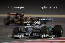 Lewis Hamilton (GBR) Mercedes AMG F1 W06. 17.04.2015. Formula 1 World Championship, Rd 4, Bahrain Grand Prix, Sakhir, Bahrain, Practice Day