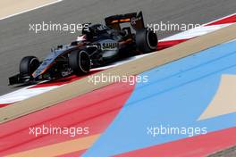 Nico Hulkenberg (GER), Sahara Force India  17.04.2015. Formula 1 World Championship, Rd 4, Bahrain Grand Prix, Sakhir, Bahrain, Practice Day