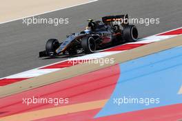 Sergio Perez (MEX), Sahara Force India  17.04.2015. Formula 1 World Championship, Rd 4, Bahrain Grand Prix, Sakhir, Bahrain, Practice Day