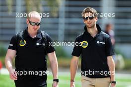 Romain Grosjean (FRA) Lotus F1 Team. 17.04.2015. Formula 1 World Championship, Rd 4, Bahrain Grand Prix, Sakhir, Bahrain, Practice Day