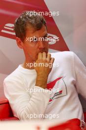 Sebastian Vettel (GER) Ferrari. 17.04.2015. Formula 1 World Championship, Rd 4, Bahrain Grand Prix, Sakhir, Bahrain, Practice Day