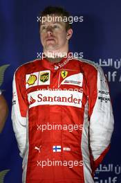 2nd place Kimi Raikkonen (FIN) Ferrari. 19.04.2015. Formula 1 World Championship, Rd 4, Bahrain Grand Prix, Sakhir, Bahrain, Race Day.