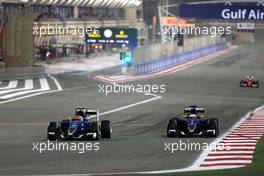 Felipe Nasr (BRA), Sauber F1 Team and Marcus Ericsson (SWE), Sauber F1 Team  19.04.2015. Formula 1 World Championship, Rd 4, Bahrain Grand Prix, Sakhir, Bahrain, Race Day.