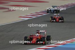 Sebastian Vettel (GER) Ferrari SF15-T. 19.04.2015. Formula 1 World Championship, Rd 4, Bahrain Grand Prix, Sakhir, Bahrain, Race Day.