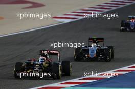 Romain Grosjean (FRA) Lotus F1 E23. 19.04.2015. Formula 1 World Championship, Rd 4, Bahrain Grand Prix, Sakhir, Bahrain, Race Day.