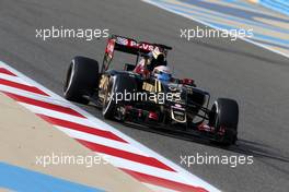 Romain Grosjean (FRA), Lotus F1 Team  18.04.2015. Formula 1 World Championship, Rd 4, Bahrain Grand Prix, Sakhir, Bahrain, Qualifying Day.
