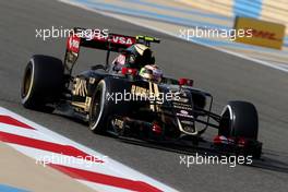 Pastor Maldonado (VEN), Lotus F1 Team  18.04.2015. Formula 1 World Championship, Rd 4, Bahrain Grand Prix, Sakhir, Bahrain, Qualifying Day.