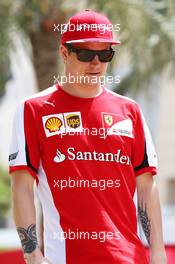 Kimi Raikkonen (FIN) Ferrari. 18.04.2015. Formula 1 World Championship, Rd 4, Bahrain Grand Prix, Sakhir, Bahrain, Qualifying Day.