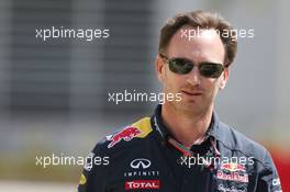 Christian Horner (GBR) Red Bull Racing Team Principal. 19.04.2015. Formula 1 World Championship, Rd 4, Bahrain Grand Prix, Sakhir, Bahrain, Race Day.