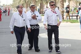 Mika Salo (FIN) FIA Steward (Right). 16.04.2015. Formula 1 World Championship, Rd 4, Bahrain Grand Prix, Sakhir, Bahrain, Preparation Day.