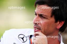 Toto Wolff (GER) Mercedes AMG F1 Shareholder and Executive Director. 16.04.2015. Formula 1 World Championship, Rd 4, Bahrain Grand Prix, Sakhir, Bahrain, Preparation Day.