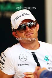 Nico Rosberg (GER) Mercedes AMG F1. 16.04.2015. Formula 1 World Championship, Rd 4, Bahrain Grand Prix, Sakhir, Bahrain, Preparation Day.