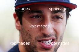 Daniel Ricciardo (AUS) Red Bull Racing. 16.04.2015. Formula 1 World Championship, Rd 4, Bahrain Grand Prix, Sakhir, Bahrain, Preparation Day.