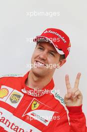 Sebastian Vettel (GER) Ferrari. 16.04.2015. Formula 1 World Championship, Rd 4, Bahrain Grand Prix, Sakhir, Bahrain, Preparation Day.