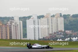 Felipe Massa (BRA) Williams FW37. 13.11.2015. Formula 1 World Championship, Rd 18, Brazilian Grand Prix, Sao Paulo, Brazil, Practice Day.